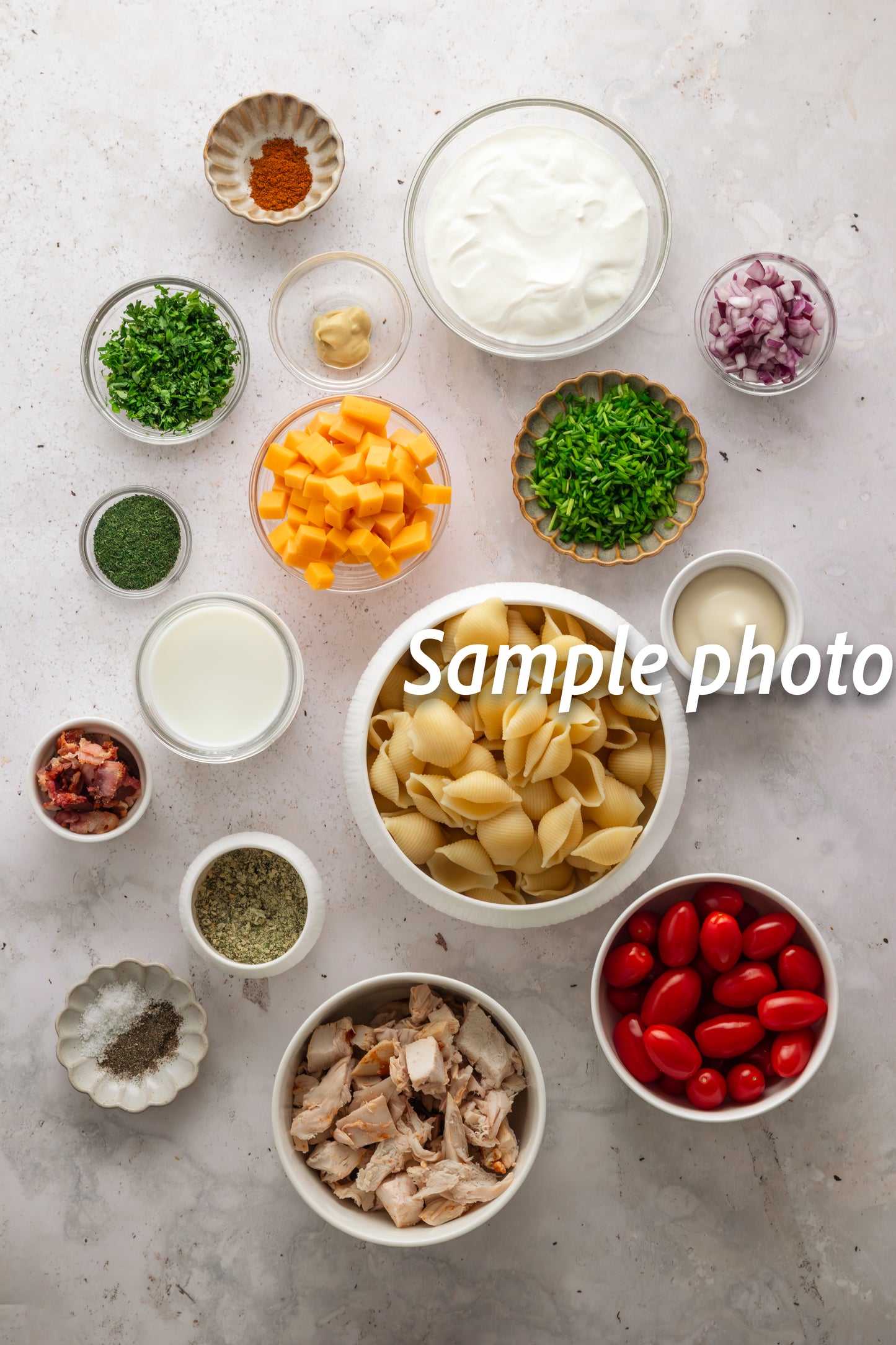 Chicken Bacon Ranch Pasta Salad - Set 1