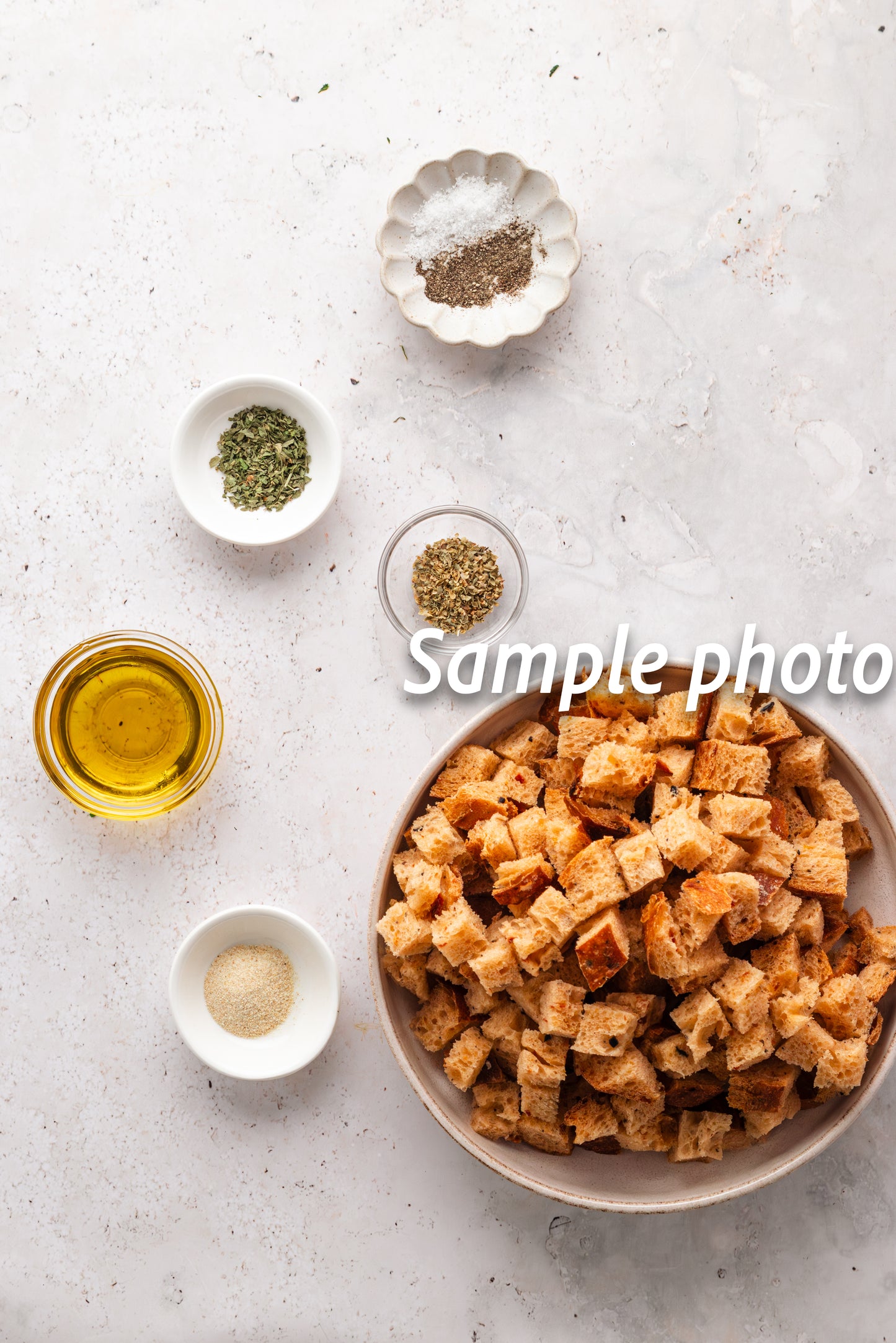 Garlic Herb Croutons - Set 1