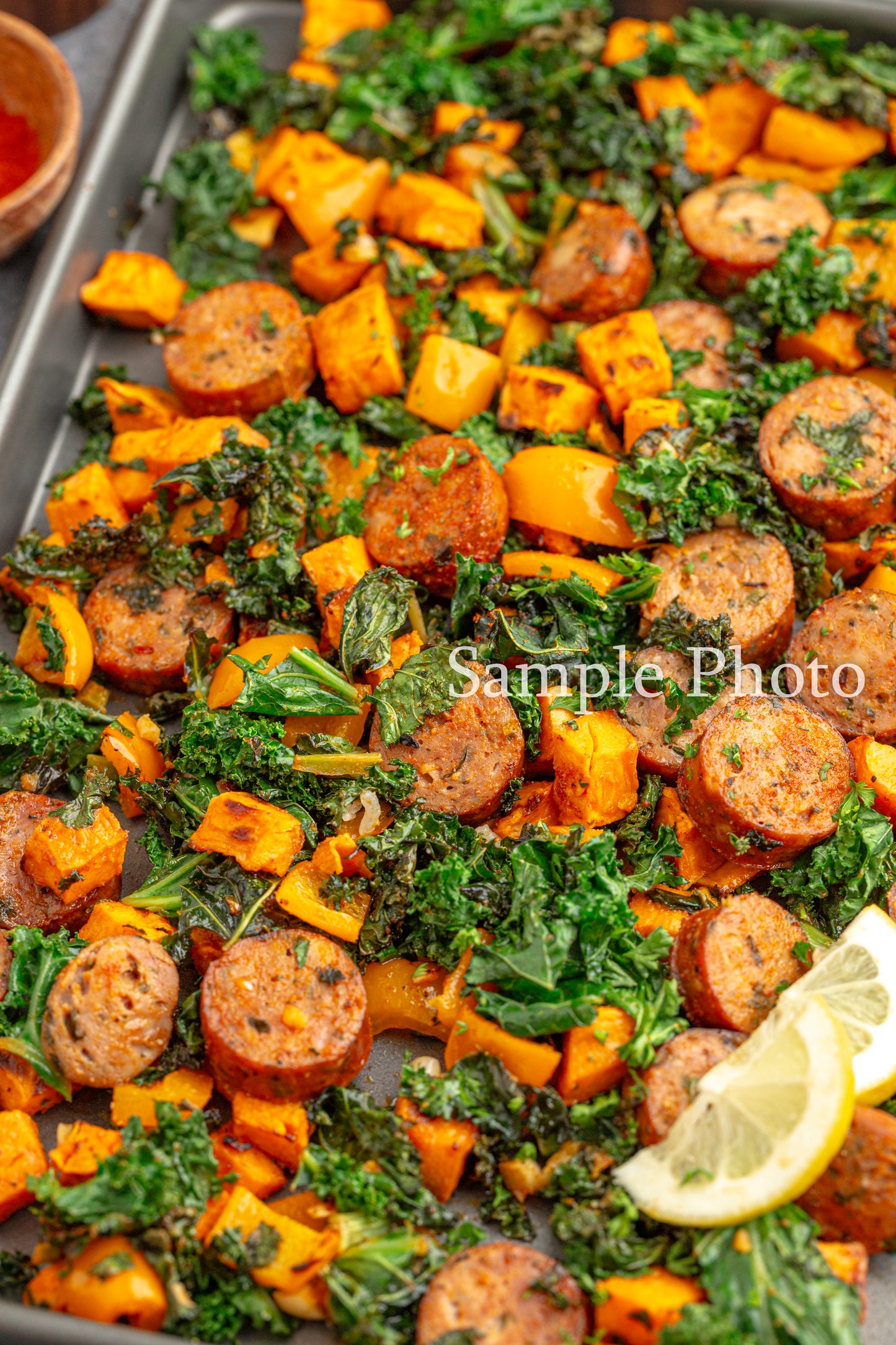 Sheet Pan Sausage, Kale and Sweet Potatoes - Set 2