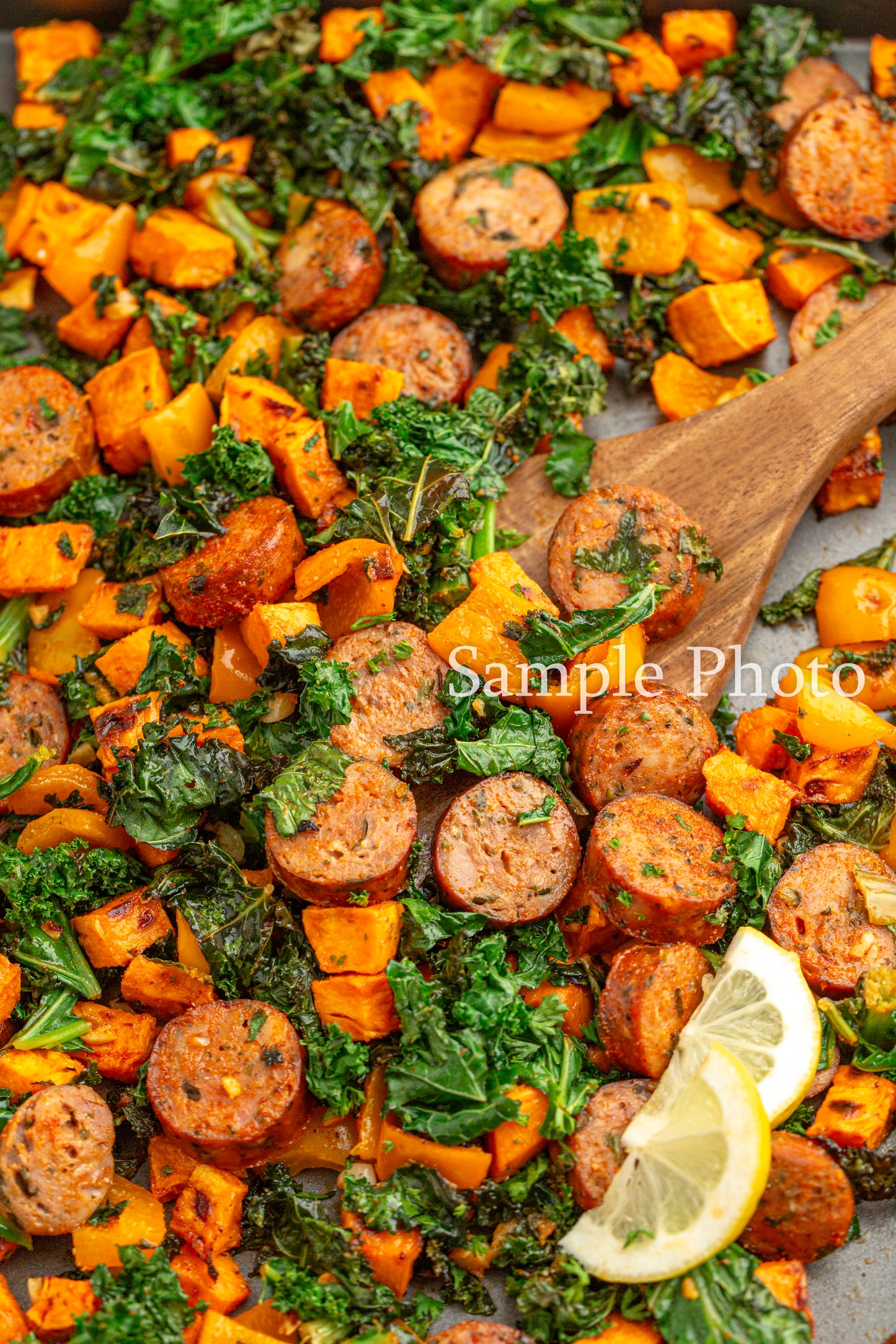 Sheet Pan Sausage, Kale and Sweet Potatoes - Set 2