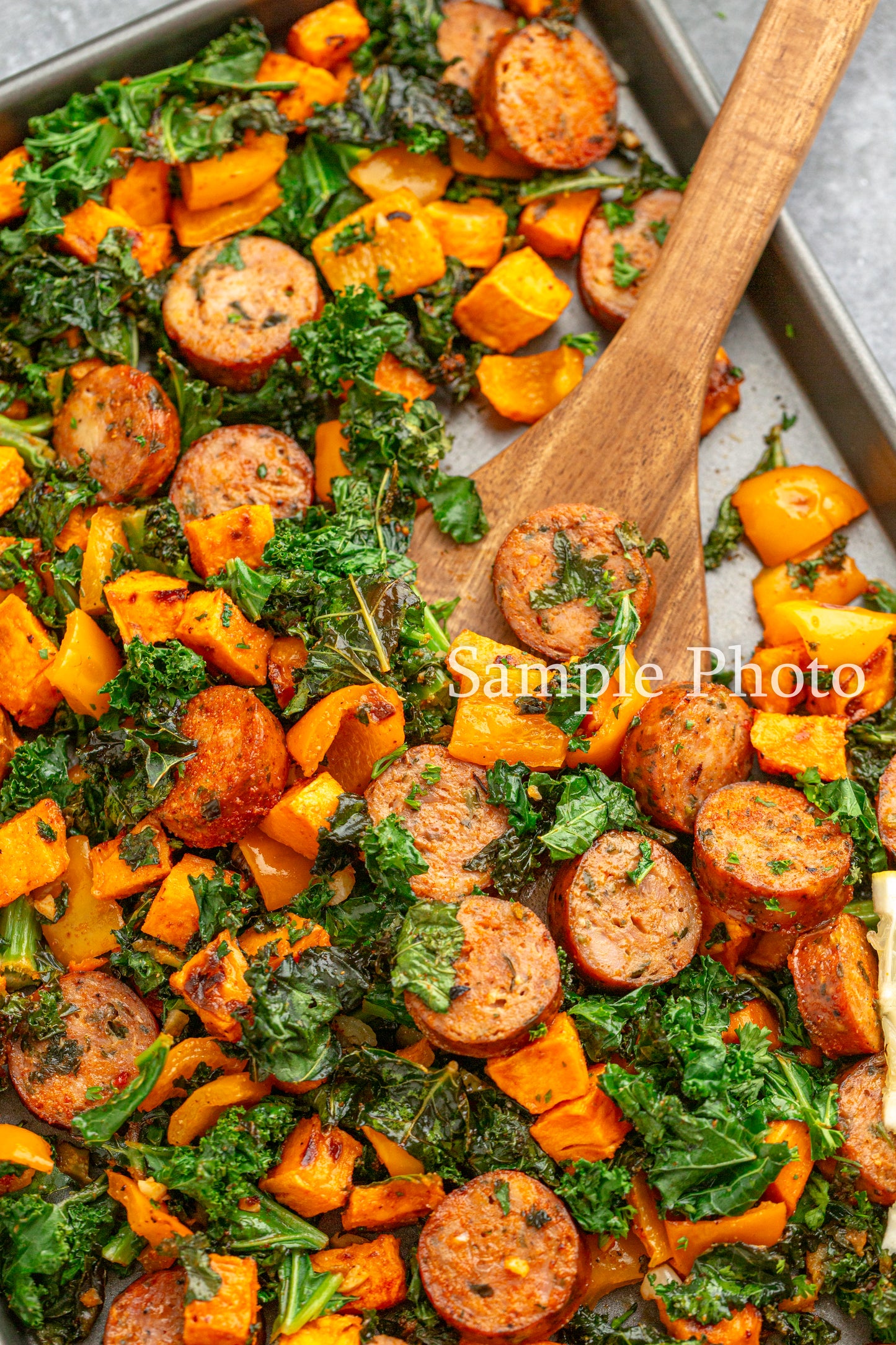 Sheet Pan Sausage, Kale and Sweet Potatoes - Set 2