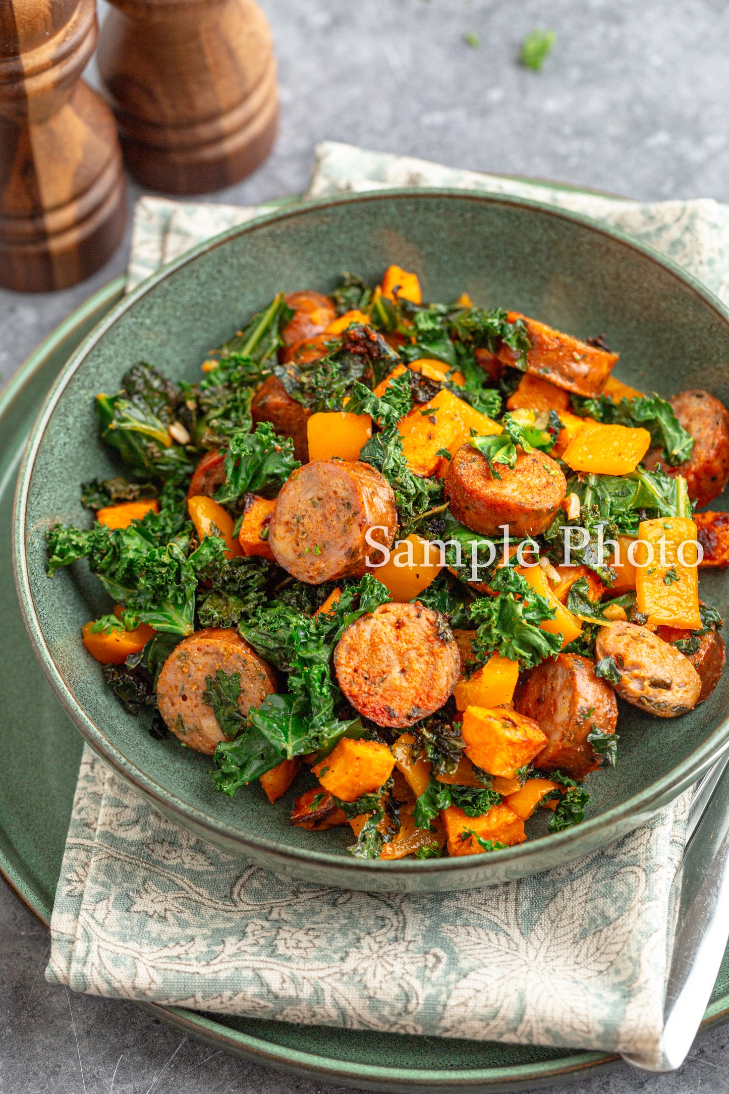 Sheet Pan Sausage, Kale and Sweet Potatoes - Set 2