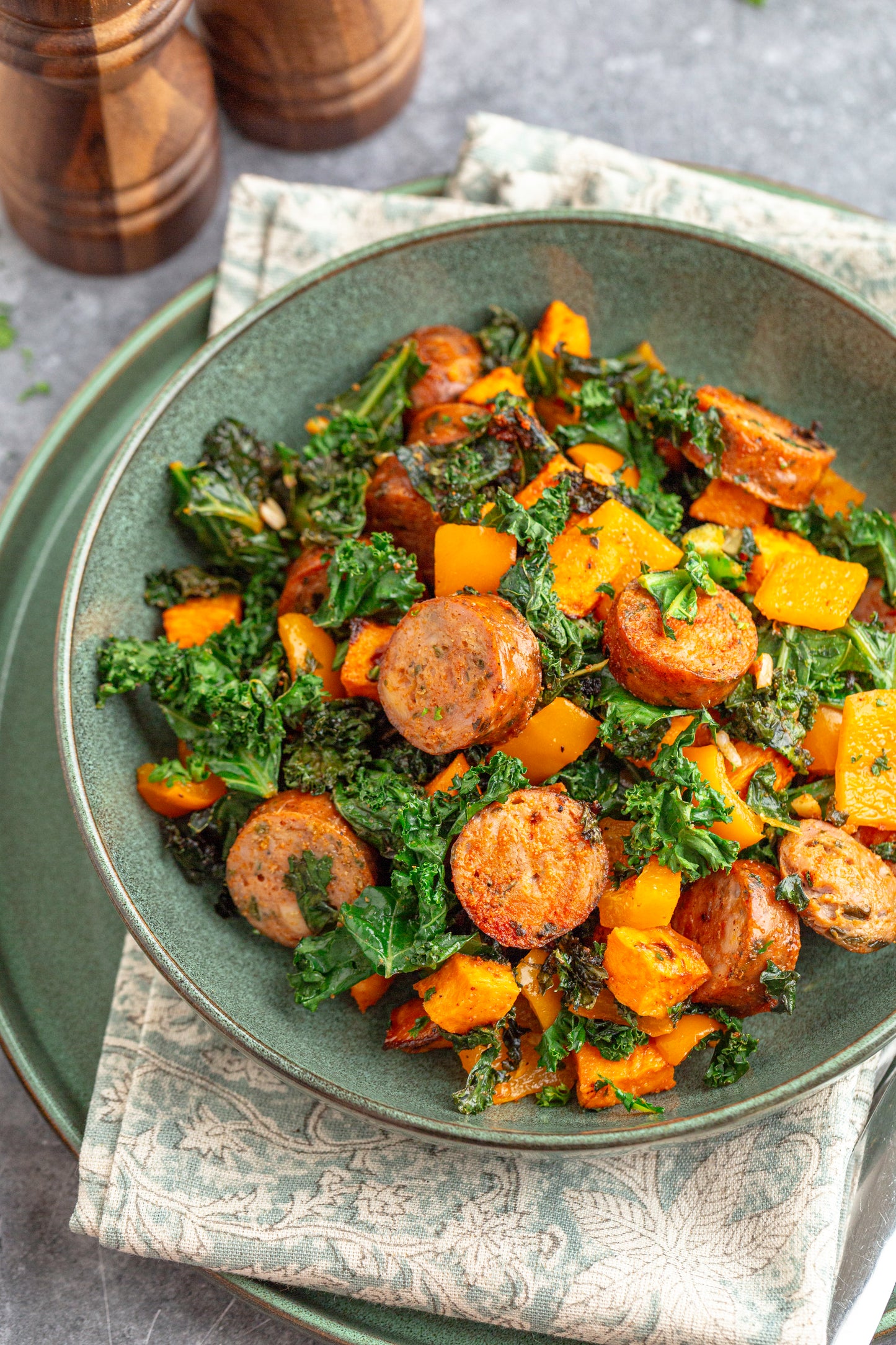 Sheet Pan Sausage, Kale and Sweet Potatoes - Set 2