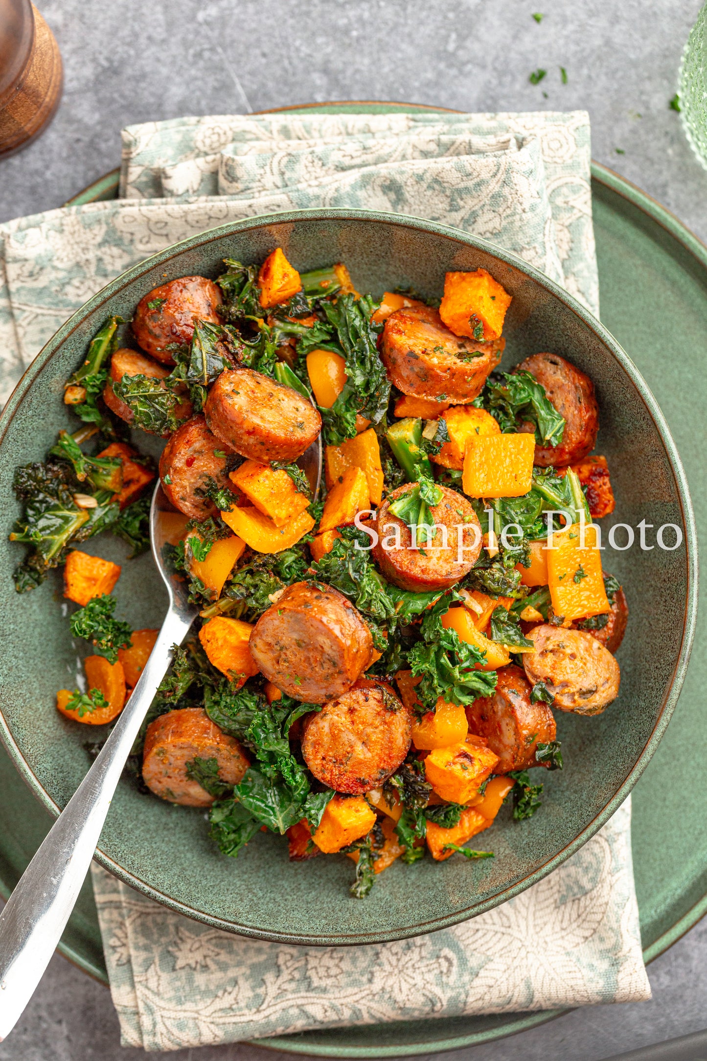 Sheet Pan Sausage, Kale and Sweet Potatoes - Set 2