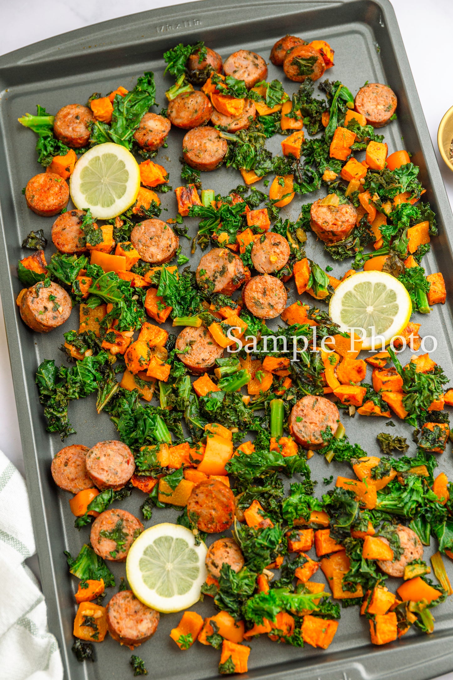 Sheet Pan Sausage, Kale and Sweet Potatoes - Set 3