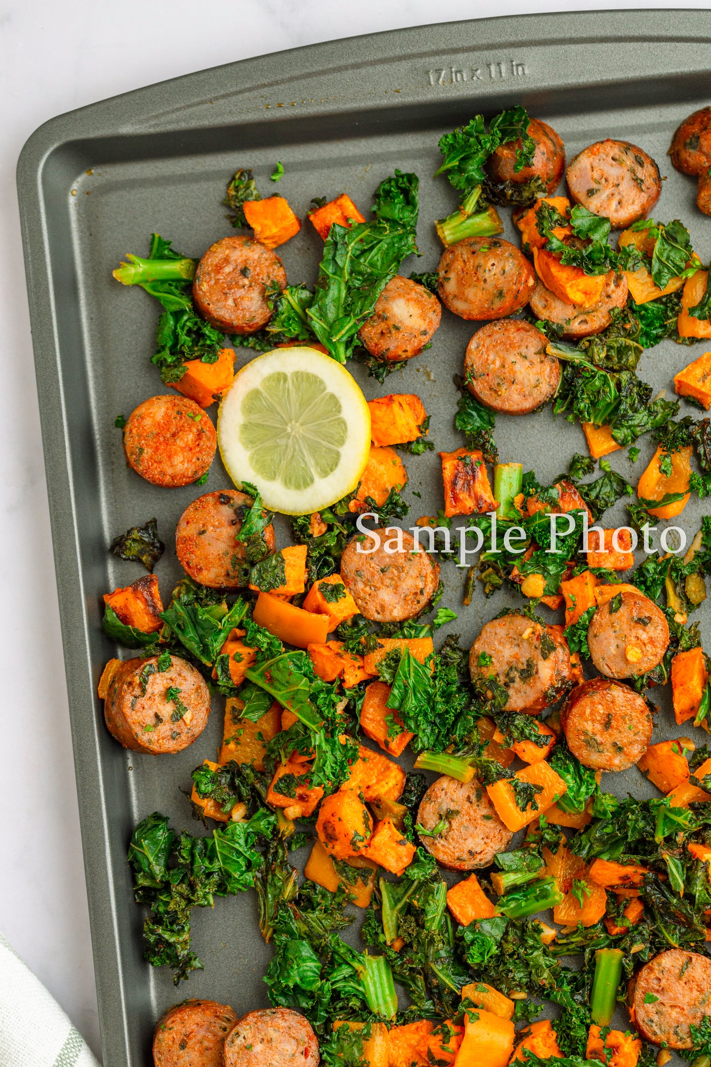 Sheet Pan Sausage, Kale and Sweet Potatoes - Set 3
