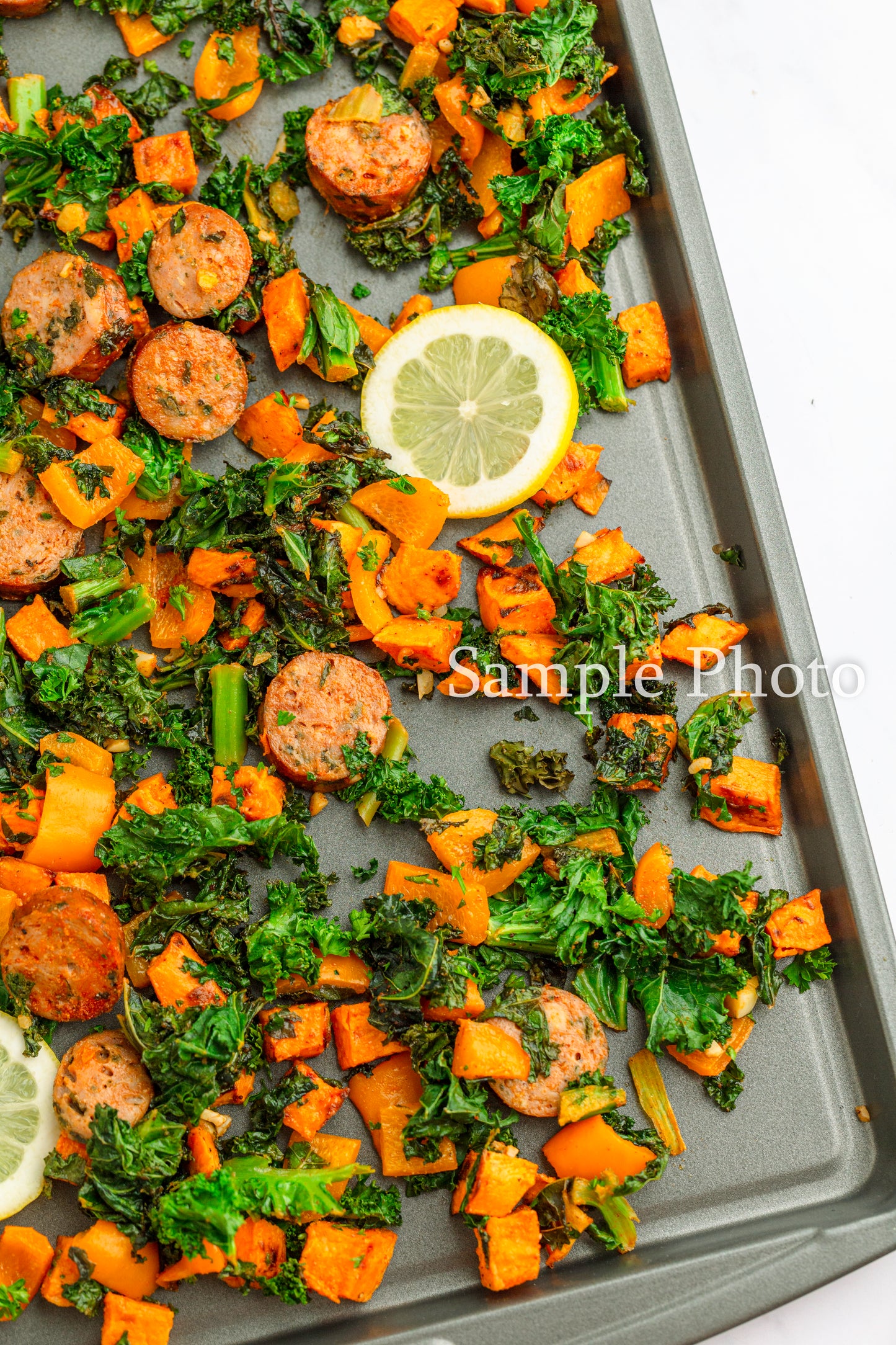 Sheet Pan Sausage, Kale and Sweet Potatoes - Set 3