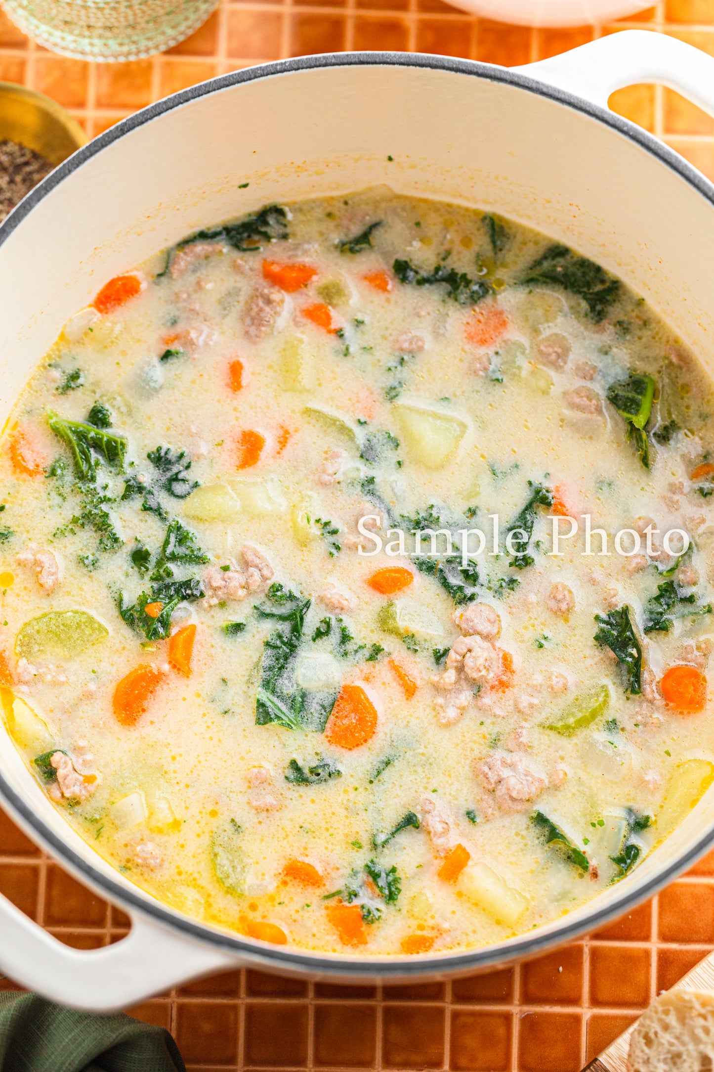Tuscan Potato Sausage Soup - Set 2
