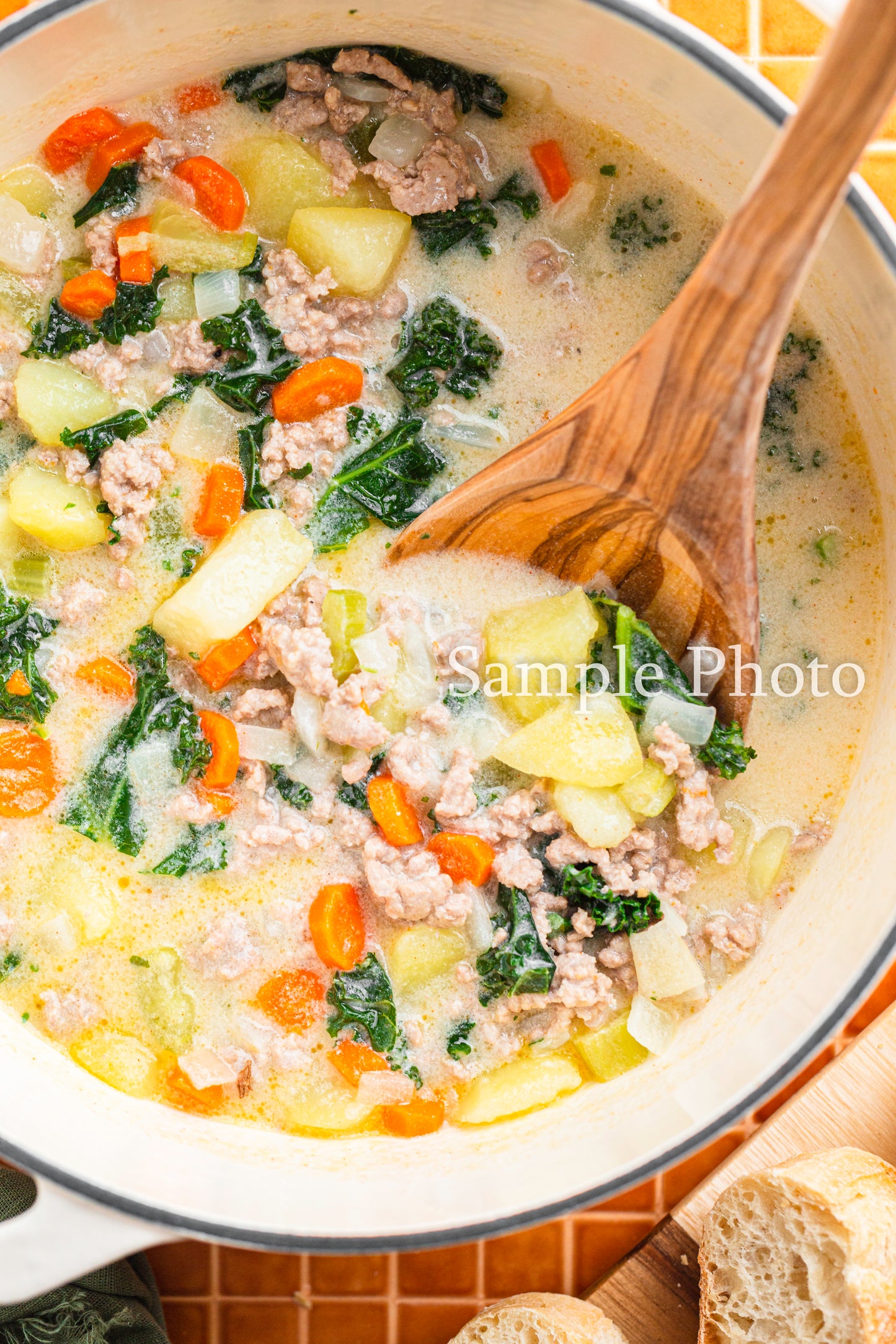 Tuscan Potato Sausage Soup - Set 2