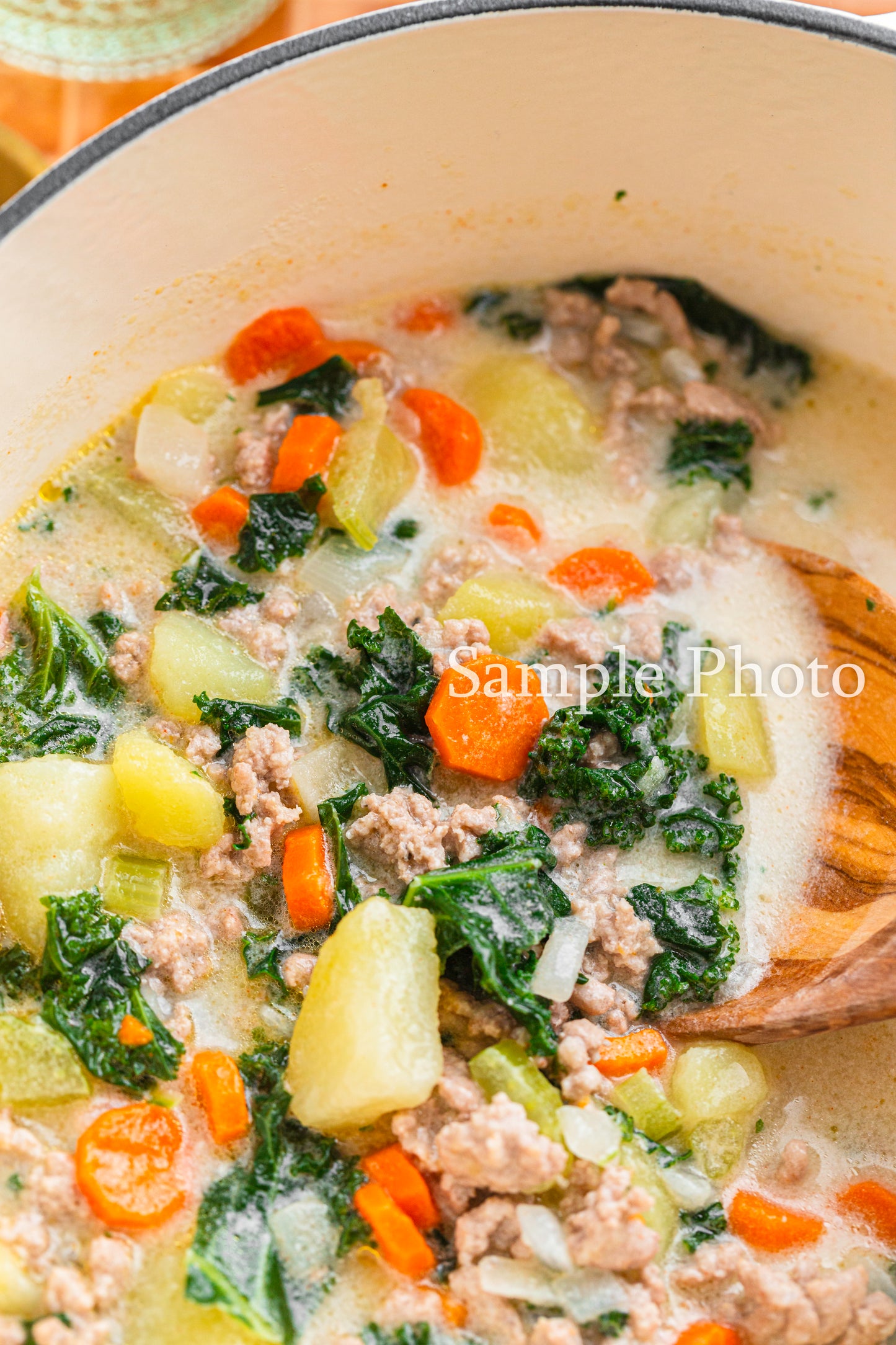 Tuscan Potato Sausage Soup - Set 2