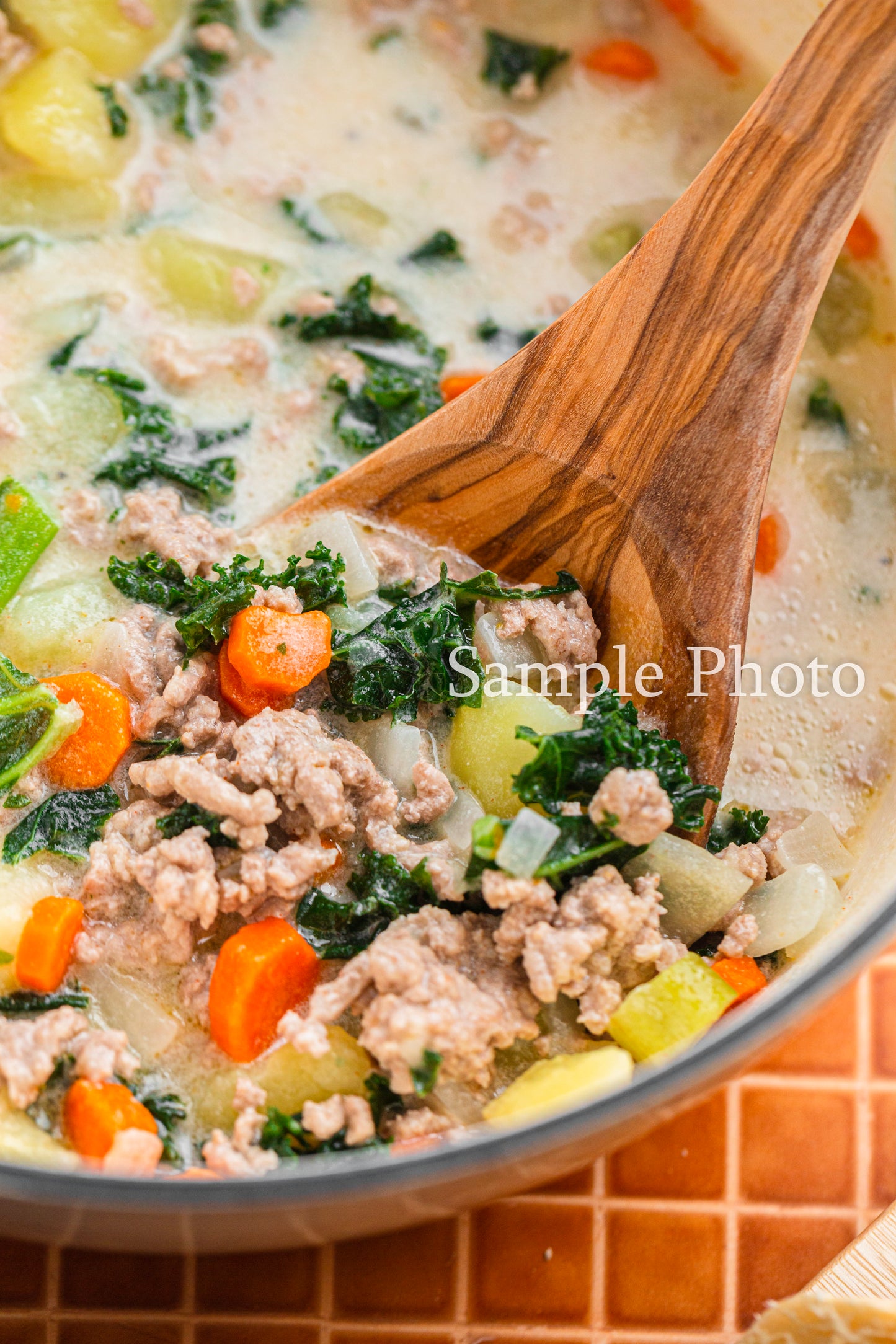 Tuscan Potato Sausage Soup - Set 2
