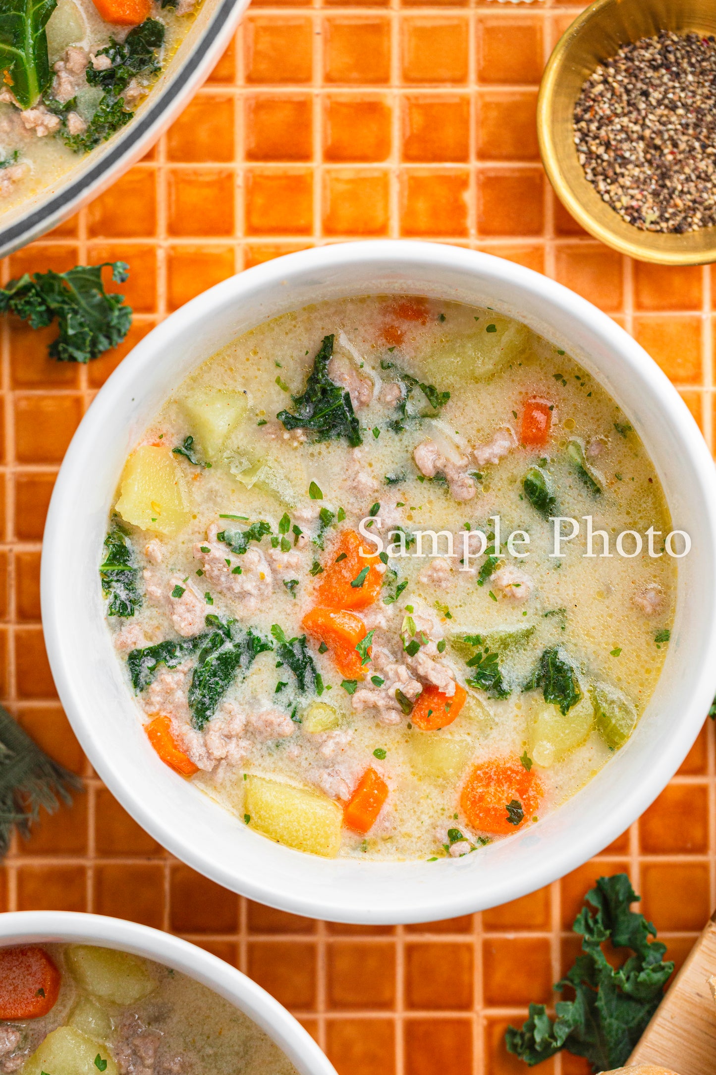 Tuscan Potato Sausage Soup - Set 2