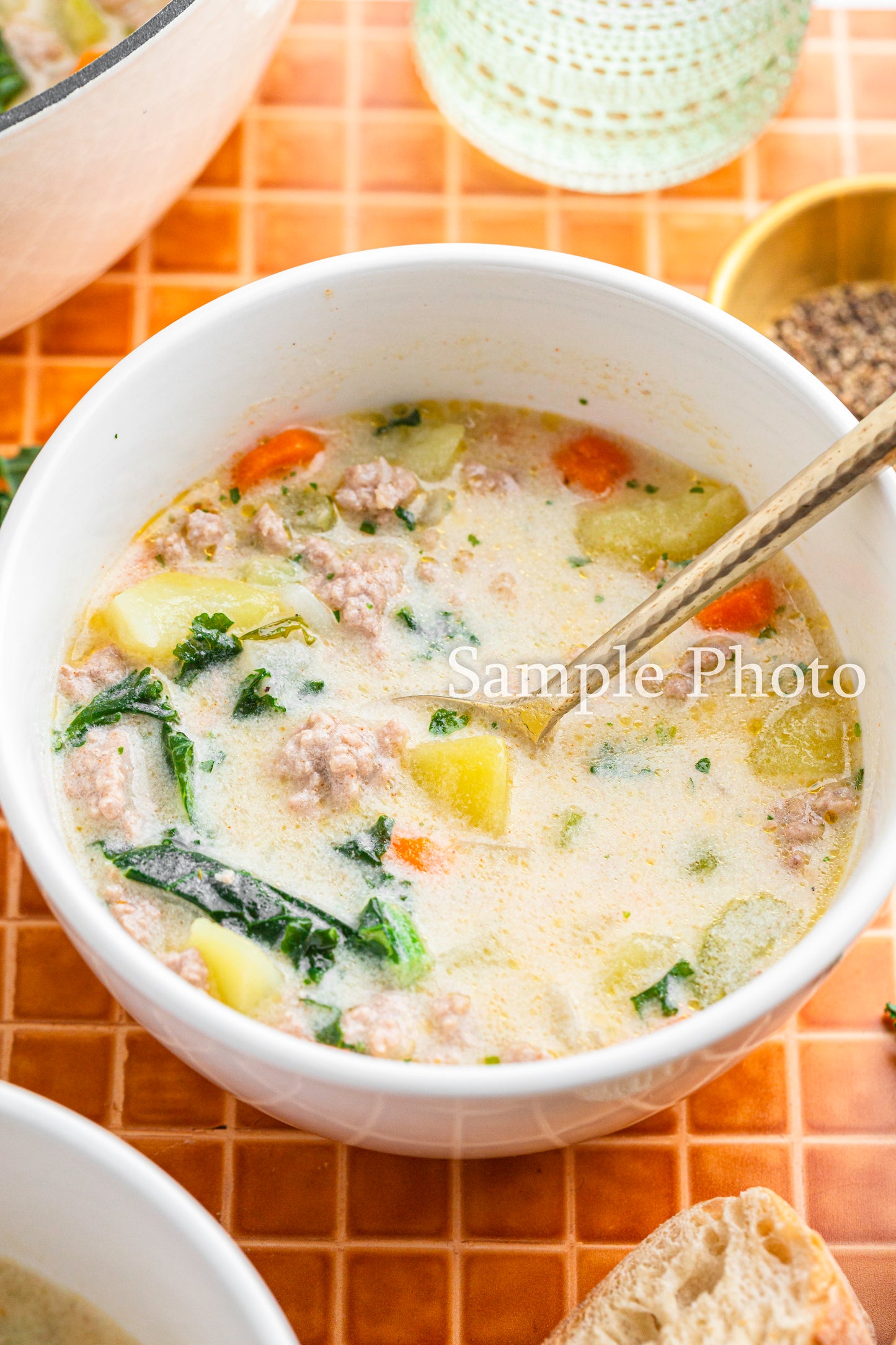 Tuscan Potato Sausage Soup - Set 2